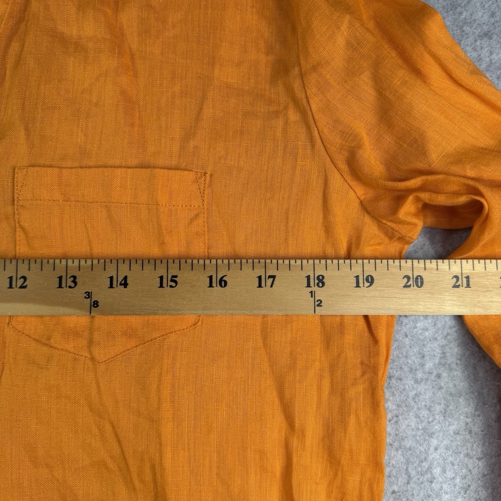 Hiho Tortola Linen Shirt Dress Womens Medium Button Up Boho Beachy Vacation READ - Picture 6 of 14